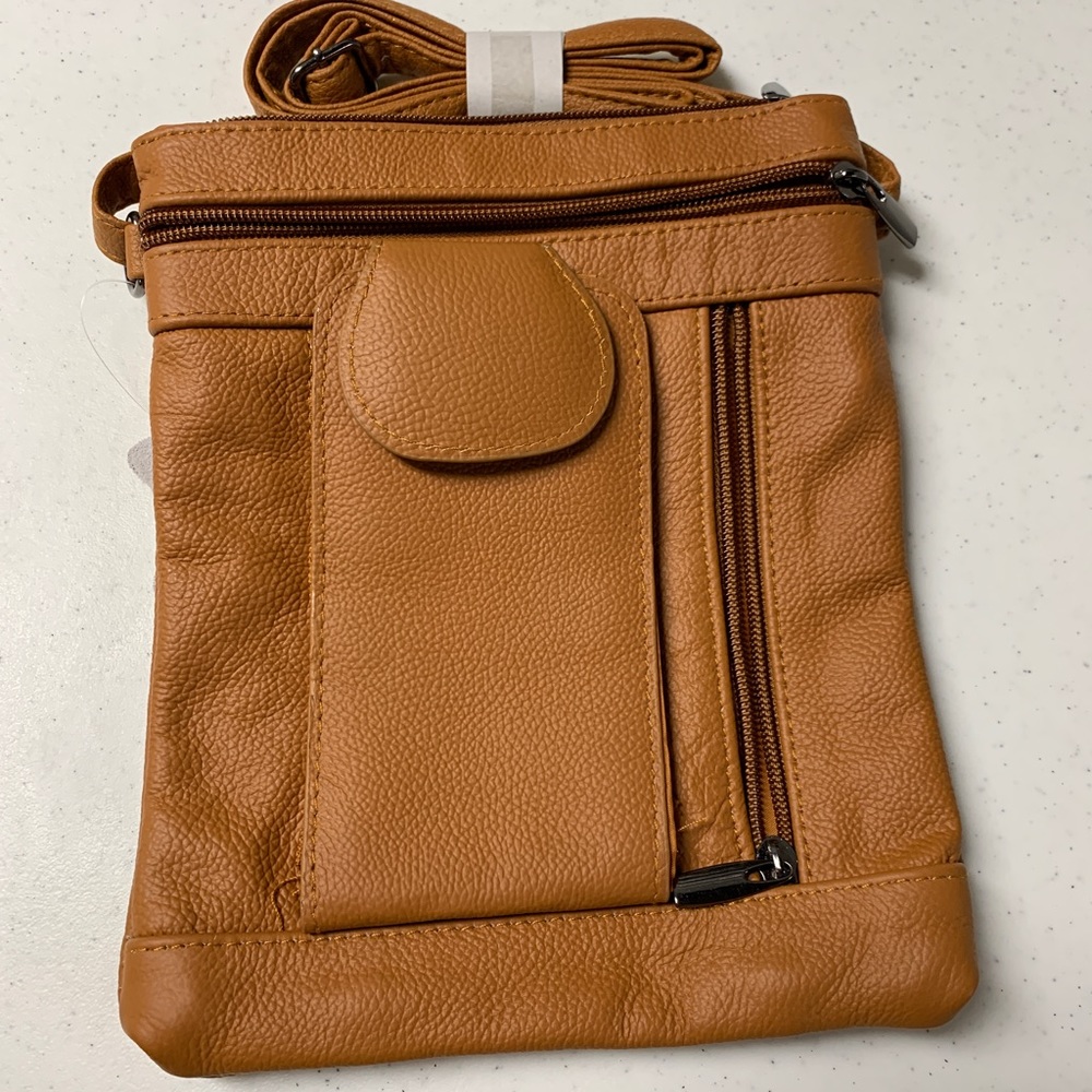 Very Soft Leather Crossbody Bag NWOT